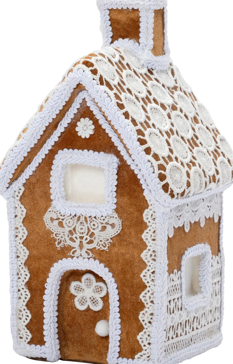 Intratuin kerstfiguur Maglia huisje bruin 14 x 13 x 24 cm