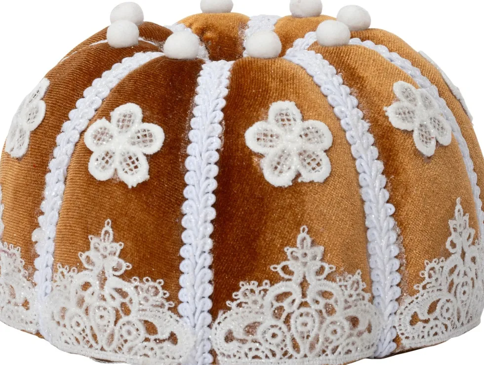 Intratuin kerstfiguur Maglia cake bruin 15 x 15 x 9 cm