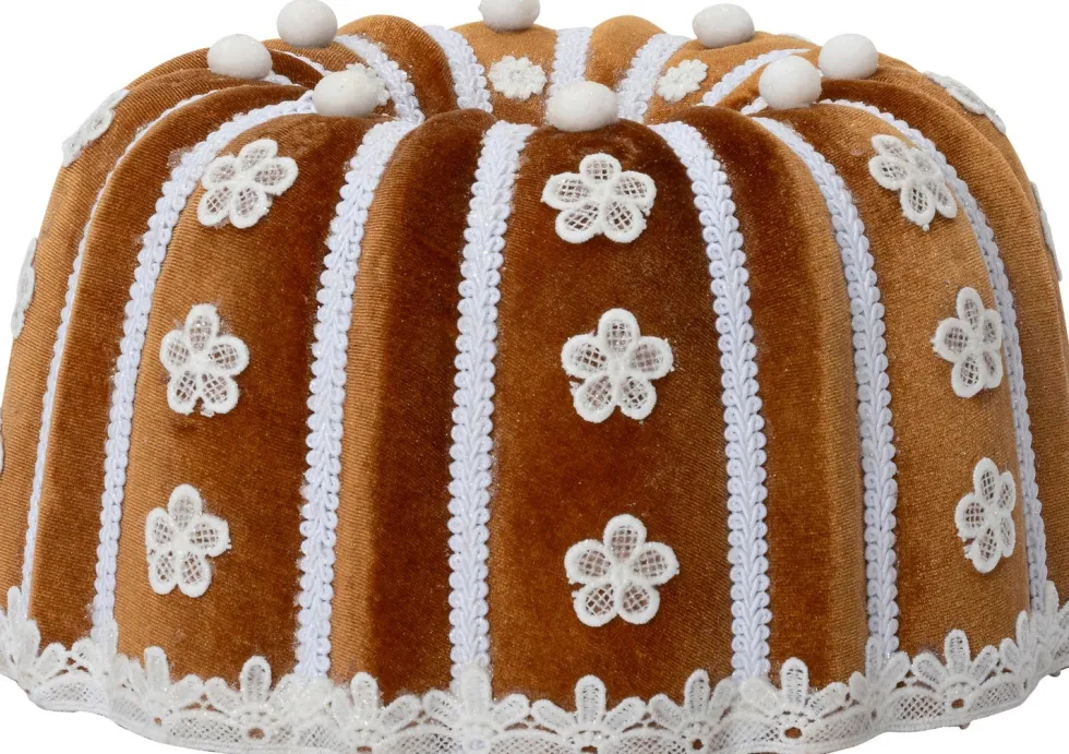 Intratuin kerstfiguur Maglia cake bruin 28 x 28 x 15 cm