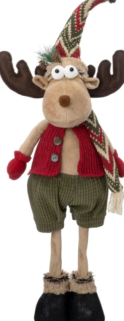 Intratuin kerstfiguur Miro eland broek 24 x 17 x 69 cm