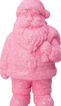 Intratuin kerstfiguur Nestor kerstman roze D 13 H 25 cm