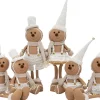Intratuin kerstfiguur Nilo gemberkoekpop hoed zittend beige 22 x 14 x 33 cm