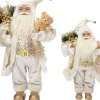 Intratuin kerstfiguur Nimrod kerstman goud 23 x 18 x 45 cm