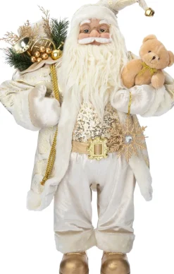 Intratuin kerstfiguur Nimrod kerstman goud 23 x 18 x 45 cm