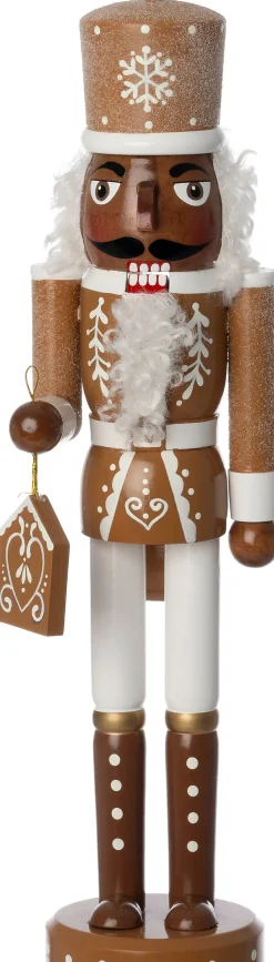 Intratuin kerstfiguur notenkraker hoed bruin 11 x 9 x 39,5 cm