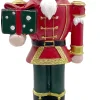Intratuin kerstfiguur notenkraker rood / zwart 11 x 8 x 25 cm