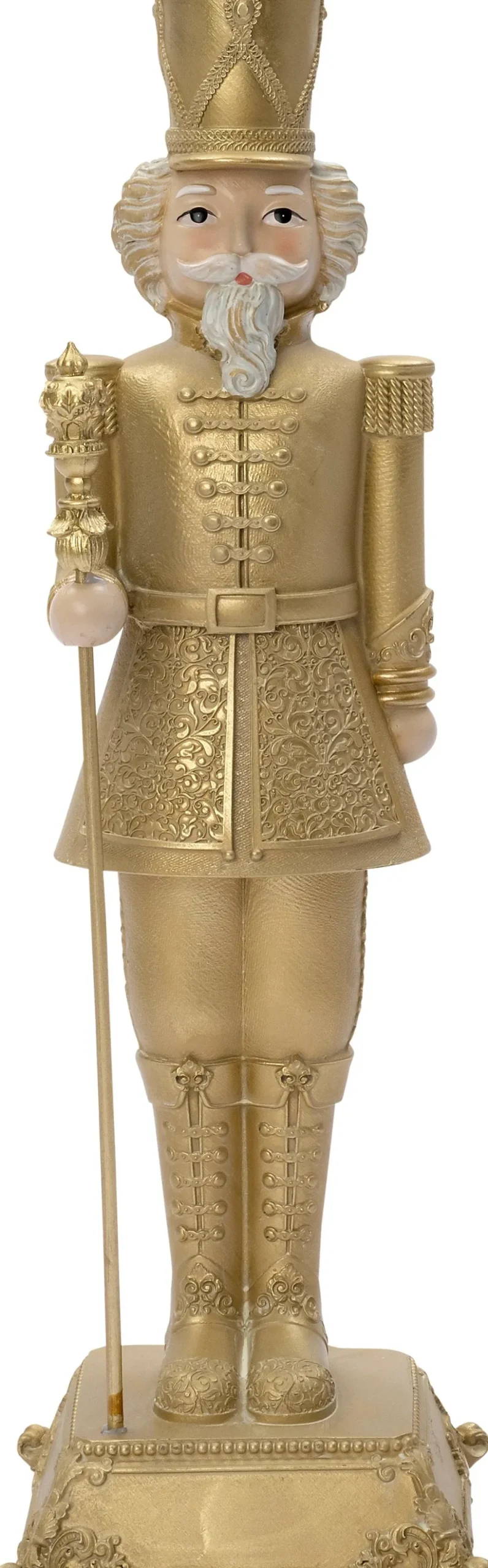 Intratuin kerstfiguur notenkraker goud 10 x 10 x 31,5 cm