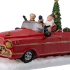 Intratuin kerstfiguur oldtimer rood 25,5 x 15 x 12 cm