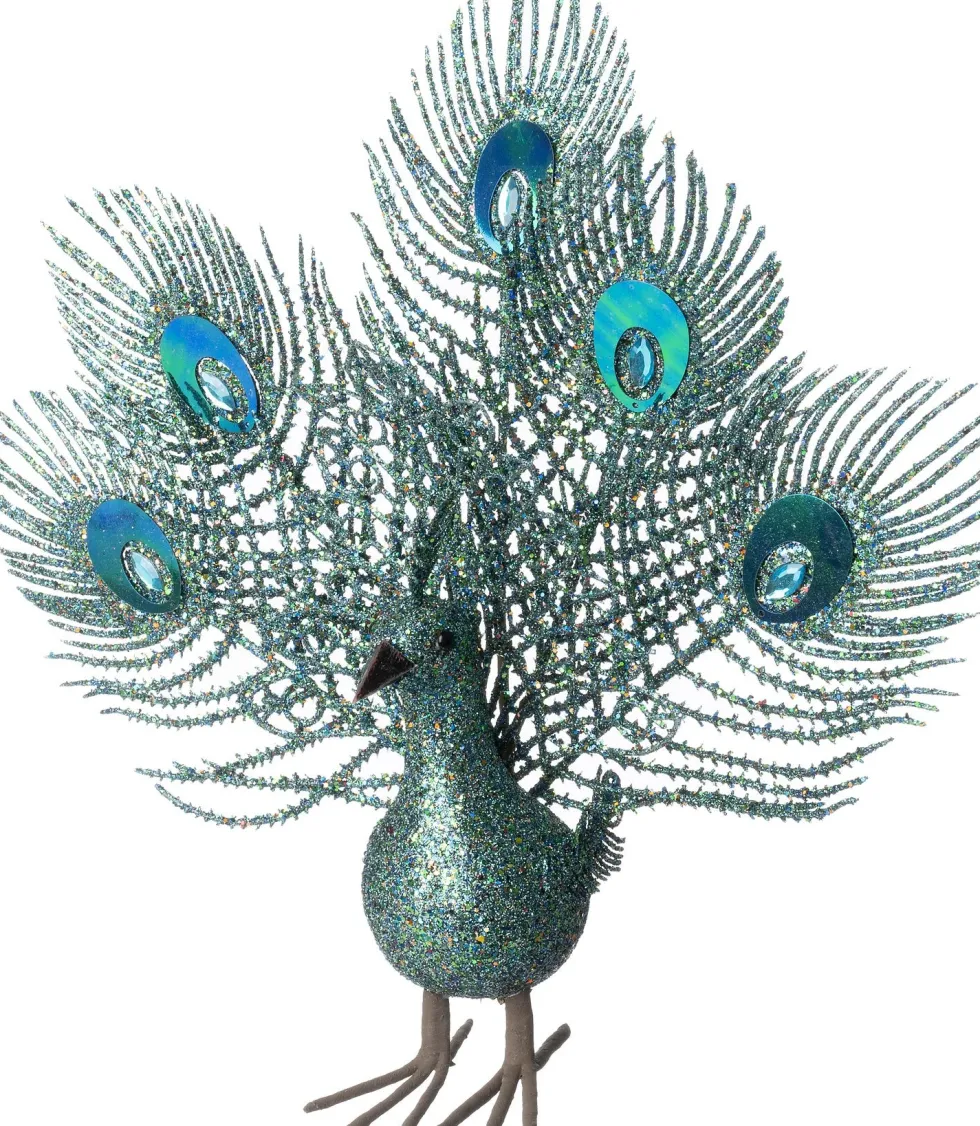 Intratuin kerstfiguur Paco pauw blauw 38 x 30 x 9 cm