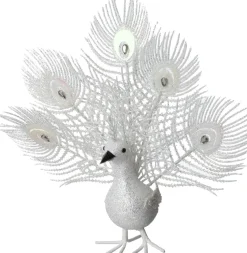 Intratuin kerstfiguur Paco pauw wit 38 x 30 x 9 cm