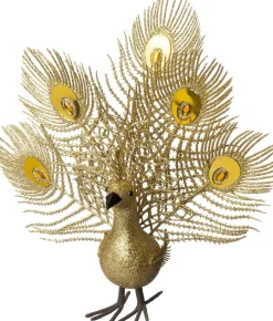 Intratuin kerstfiguur Paco pauw goud 38 x 30 x 9 cm