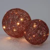 Intratuin kerstfiguur Pallo bal roze met verlichting D 20 H 20 cm