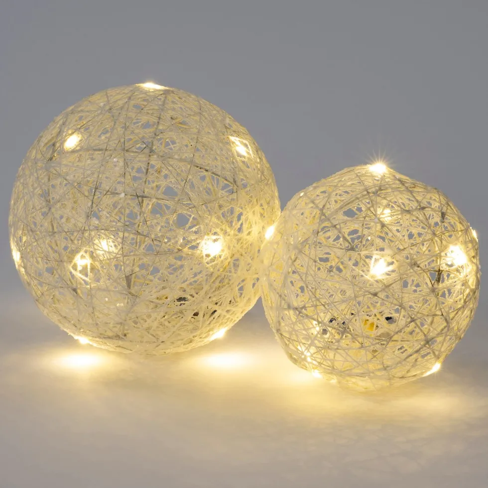 Intratuin kerstfiguur Pallo bal roze met verlichting D 20 H 20 cm