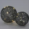 Intratuin kerstfiguur Pallo bal roze met verlichting D 15 H 15 cm