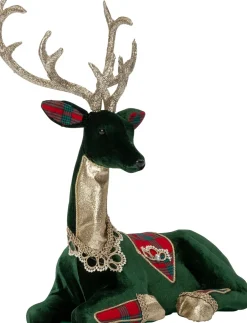 Intratuin kerstfiguur Pokko rendier groen 31 x 16 x 40 cm