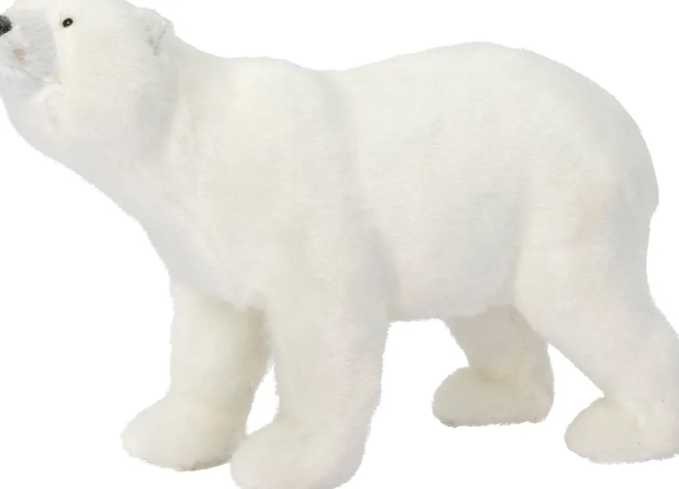 Intratuin kerstfiguur Polar ijsbeer wit 28 x 10,5 x 18,5 cm