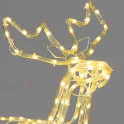 Intratuin kerstfiguur rendier met verlichting 60 x 67 x 30 cm