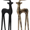 Intratuin kerstfiguur rendier Senna zwart 18 x 15 x 50 cm