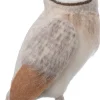 Intratuin kerstfiguur Rito uil rechts grijs / wit 20 x 16 x 31 cm