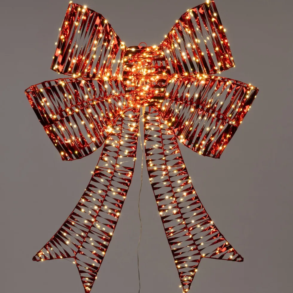 Intratuin kerstfiguur strik met verlichting 79 x 14,5 x 101 cm