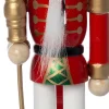 Intratuin kerstfiguur Sverre notenkraker goud / rood / wit 5 x 4,5 x 18 cm