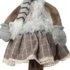 Intratuin kerstfiguur Tiroler eland vrouw bruin / grijs 20 x 13 x 62 cm