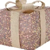 Intratuin kerstfiguur Veya cadeau roze / beige met verlichting 15 x 15 x 18 cm