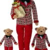 Intratuin kerstfiguur Yende beer man rood 40 x 24 x 117 cm