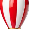 Intratuin kersthanger Aera luchtballon kerstman rood / wit met verlichting D 14,5 H 27,5 cm