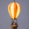 Intratuin kersthanger Aera luchtballon hond goud / wit met verlichting D 14,5 H 27,5 cm