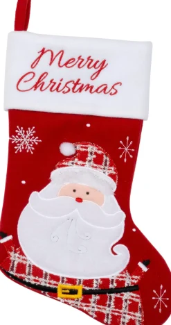 Intratuin kersthanger Asko sok rood / wit 25 x 40 cm
