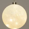 Intratuin kersthanger bal met parels en LED wit D 15 cm