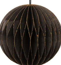 Intratuin kersthanger bal zwart D 8 cm