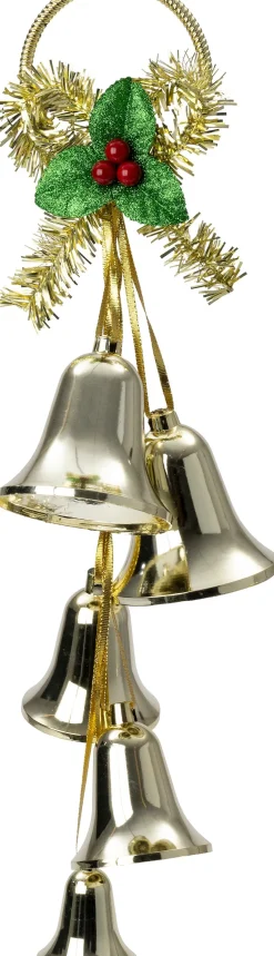 Intratuin kersthanger bellen goud 58 x 15 x 10 cm