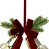 Intratuin kersthanger bellen met strik goud 23 x 14 x 10 cm