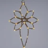Intratuin kersthanger bloem beige met verlichting 30 x 47 cm