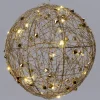 Intratuin kersthanger Helmia bal goud met verlichting D 15 H 15 cm