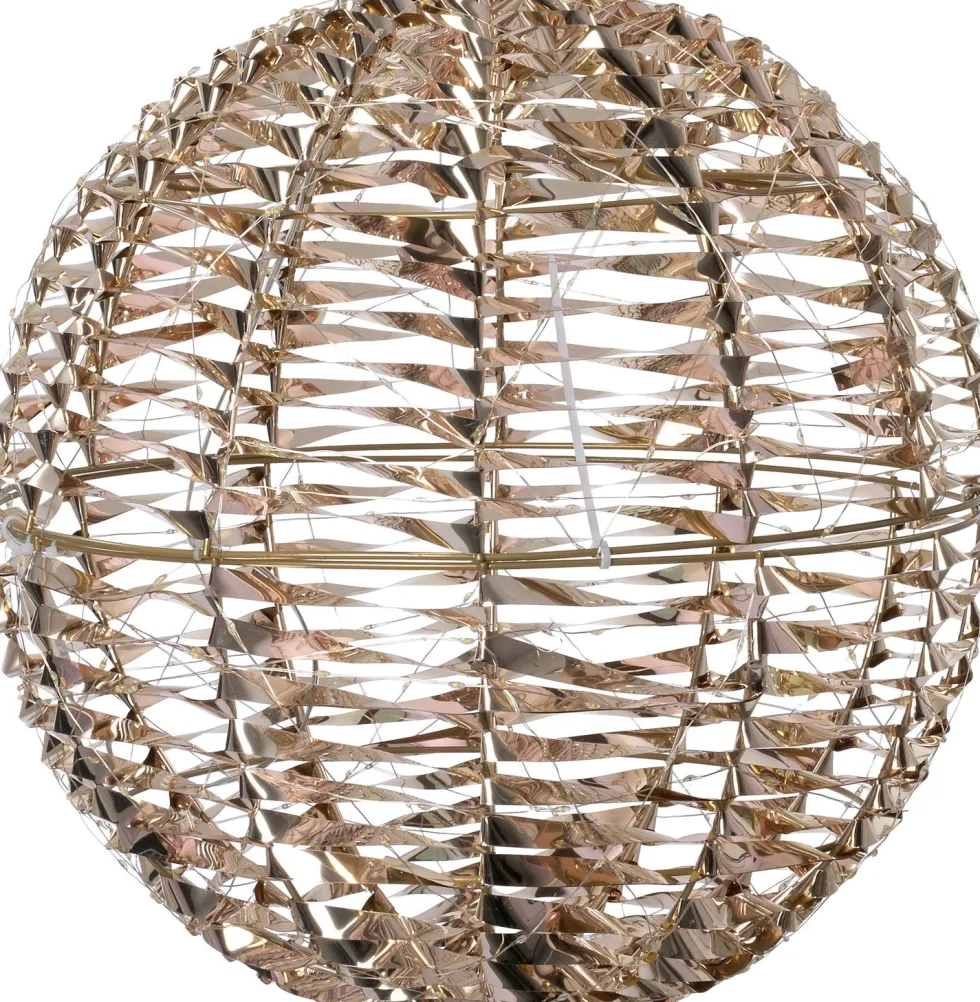 Intratuin kersthanger Iris bal goud met verlichting D 30 H 30 cm