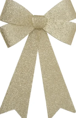 Intratuin kersthanger Liora strik goud met verlichting 45 x 30 cm