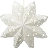 Intratuin kersthanger Molly sneeuwvlok wit met verlichting D 60 H 16 cm