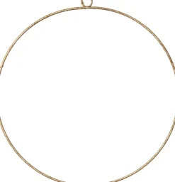 Intratuin kersthanger rond goud met glitter D 51 cm
