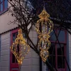 Intratuin kersthanger Sem goud met verlichting D 30 H 56 cm