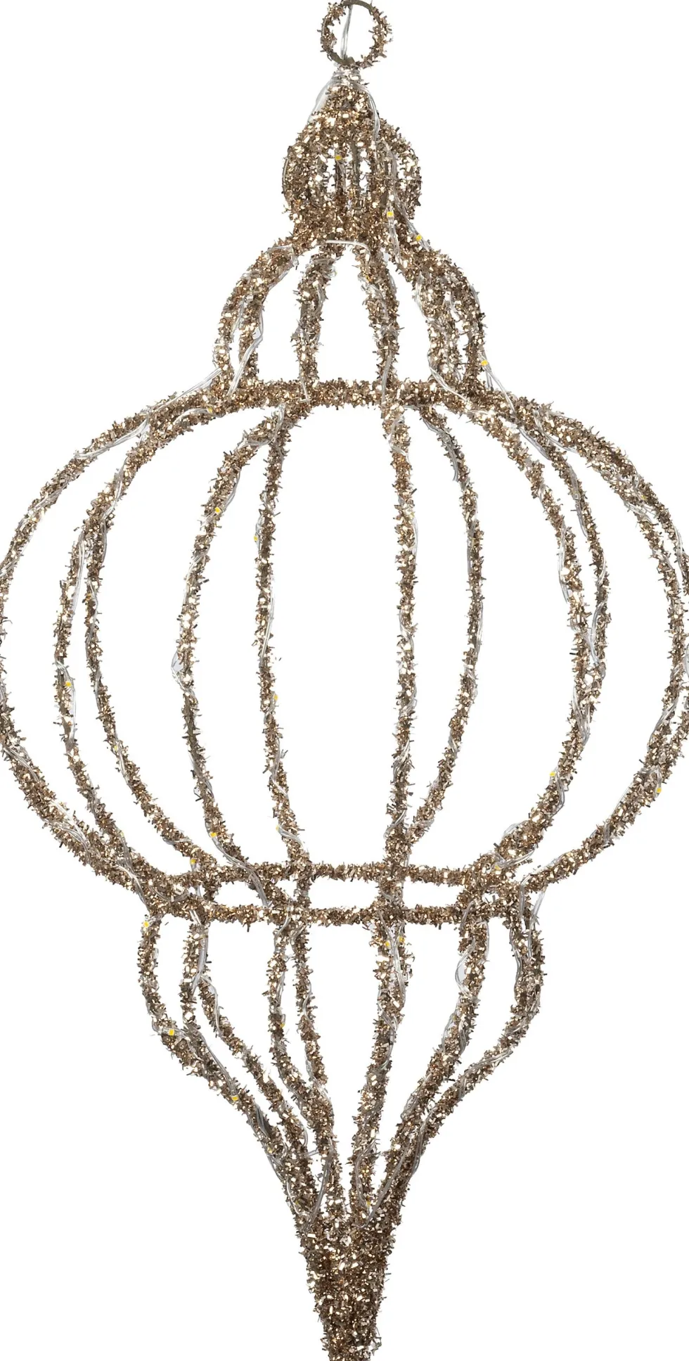 Intratuin kersthanger Sem goud met verlichting D 30 H 56 cm