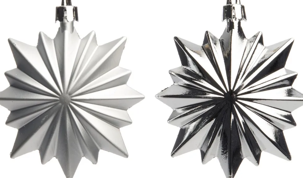 Intratuin kersthanger sneeuwvlok mix D 8,5 cm 6 stuks zilver