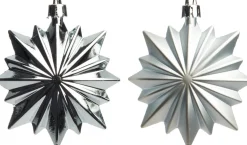 Intratuin kersthanger sneeuwvlok mix D 8,5 cm 6 stuks lichtblauw