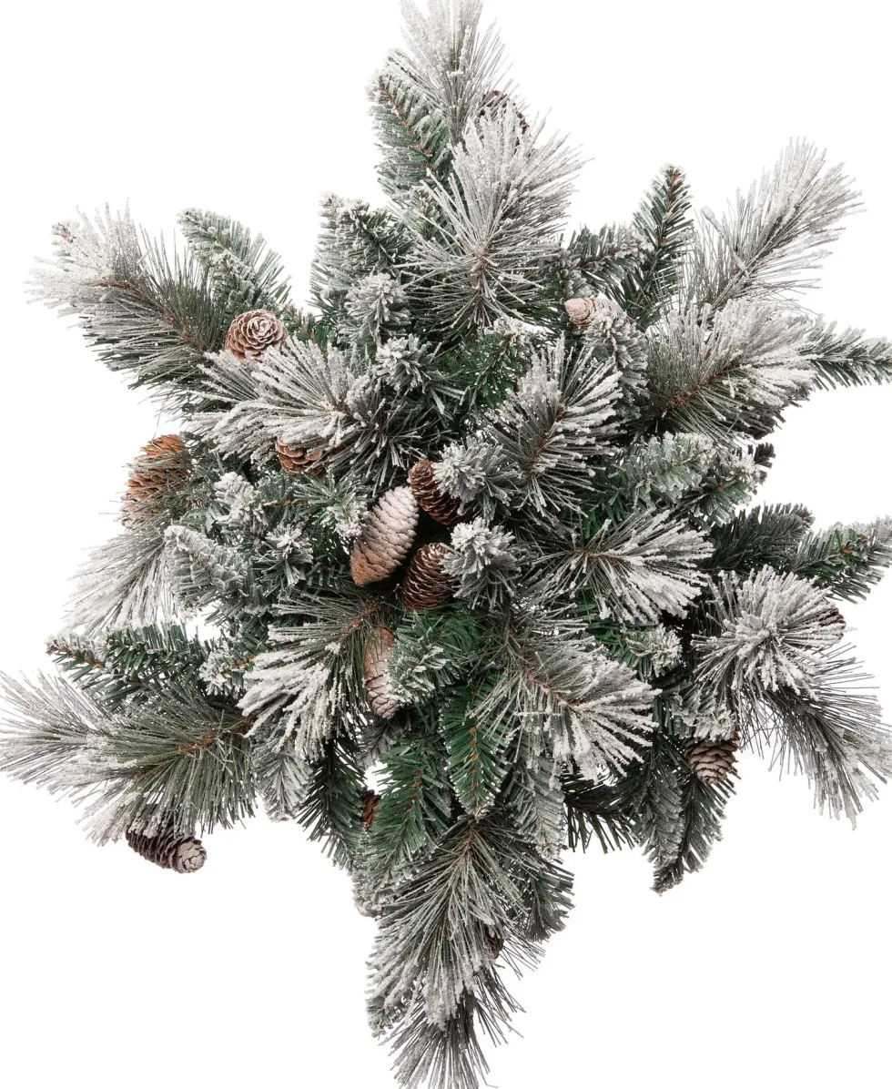Intratuin kersthanger Ster besneeuwd 30 lampjes warm wit D 60 H 18 cm