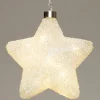 Intratuin kersthanger ster met parels en LED wit D 15 cm