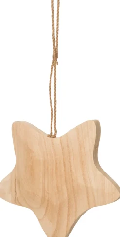 Intratuin kersthanger ster naturel 28 x 2,5 x 28 cm