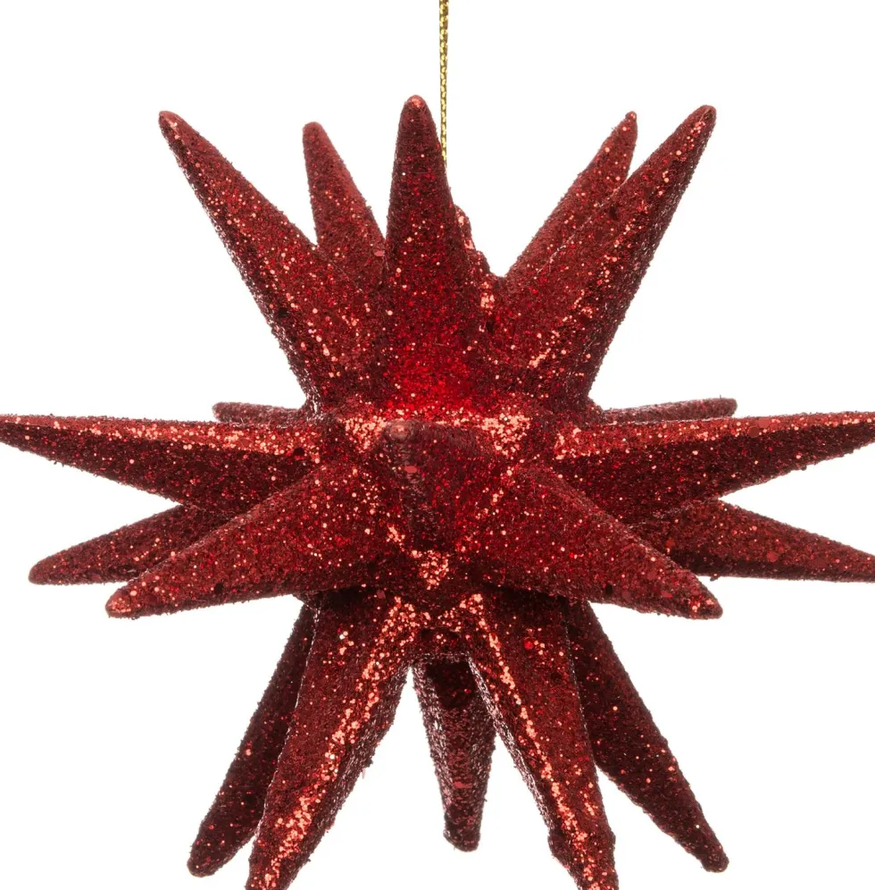 Intratuin kersthanger ster rood D 12 H 10 cm
