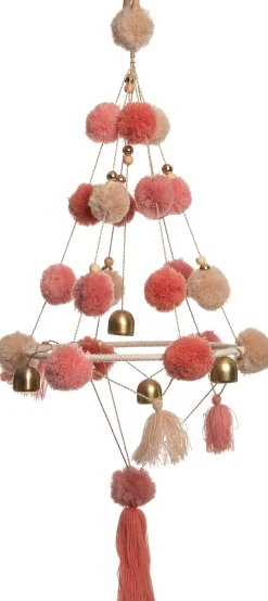Intratuin kersthanger windvanger roze tinten 65 x 30 x 30 cm